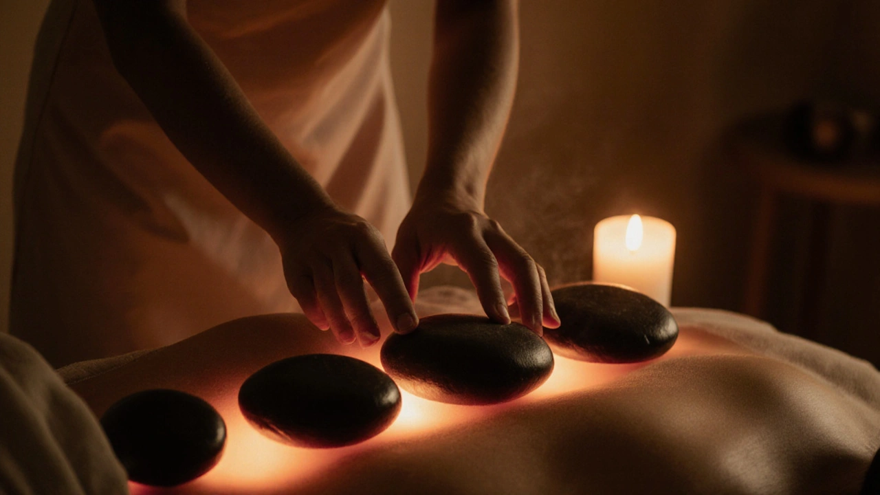 Masáž lávovými kameny v tantrickém kontextu: Jak to funguje a co vám přinese