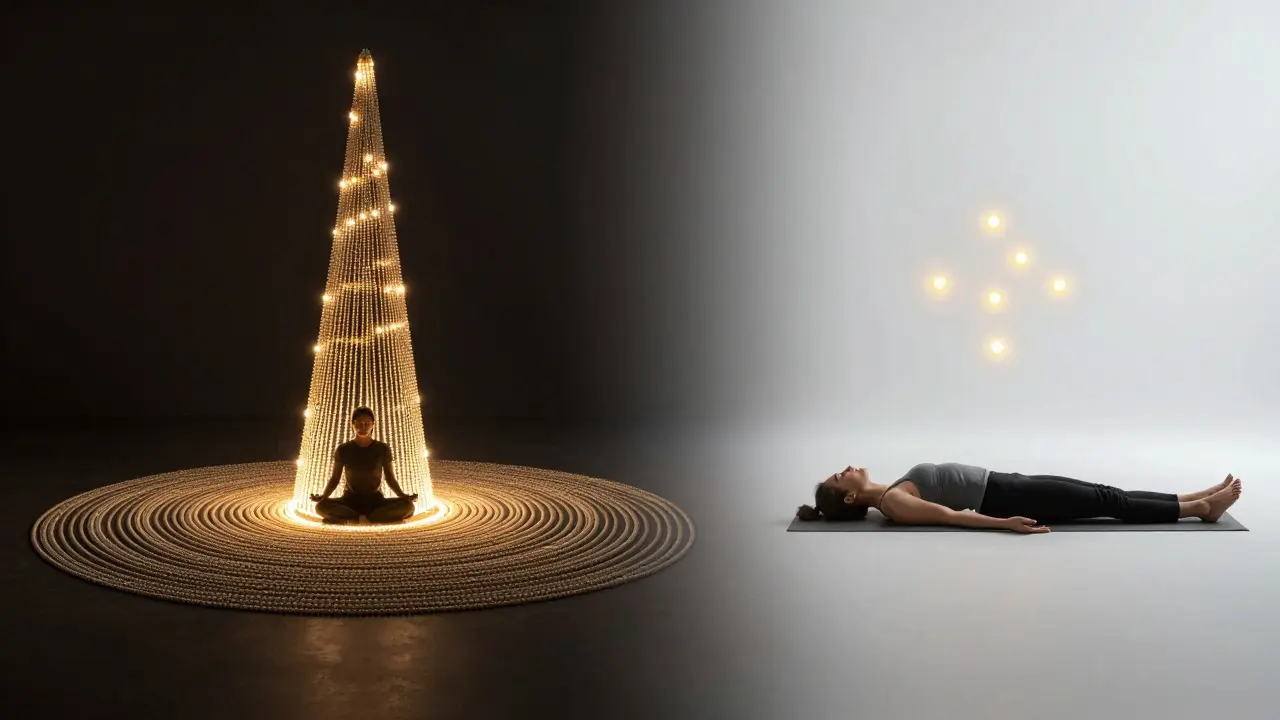 Konceptuální srovnání intenzivního tradičního retreatu a moderní praxe